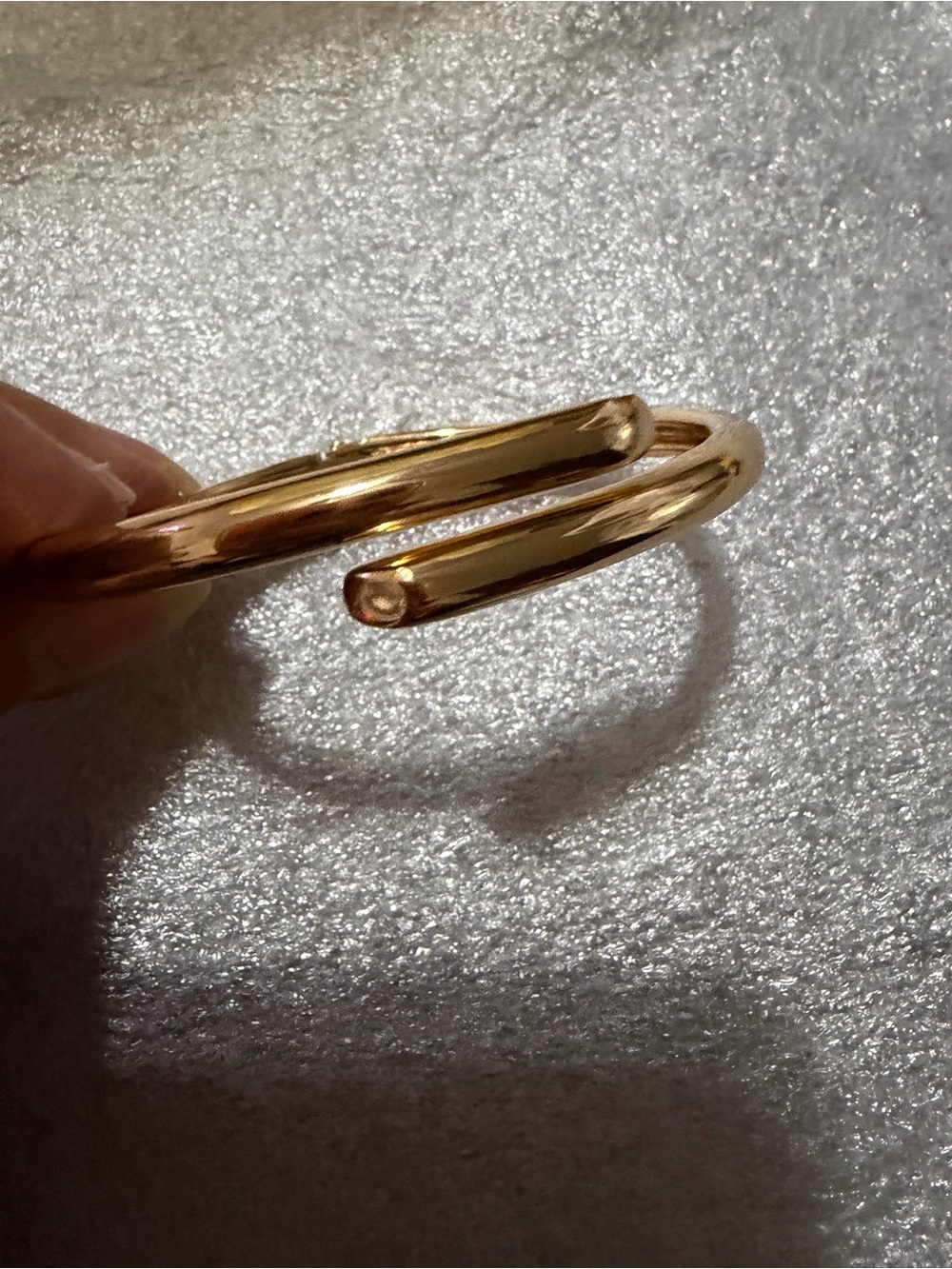 Polished Gold Open Cuff Bracelet for Women